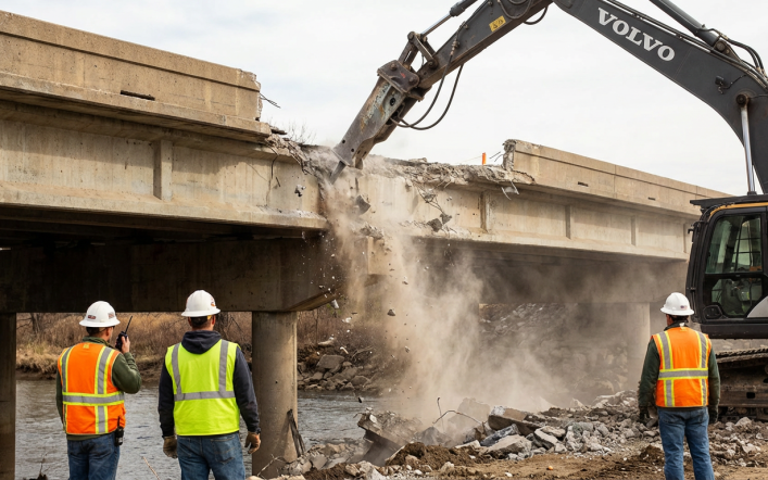 Demolizione ponti sicura e su misura: metodi, rischi e soluzioni