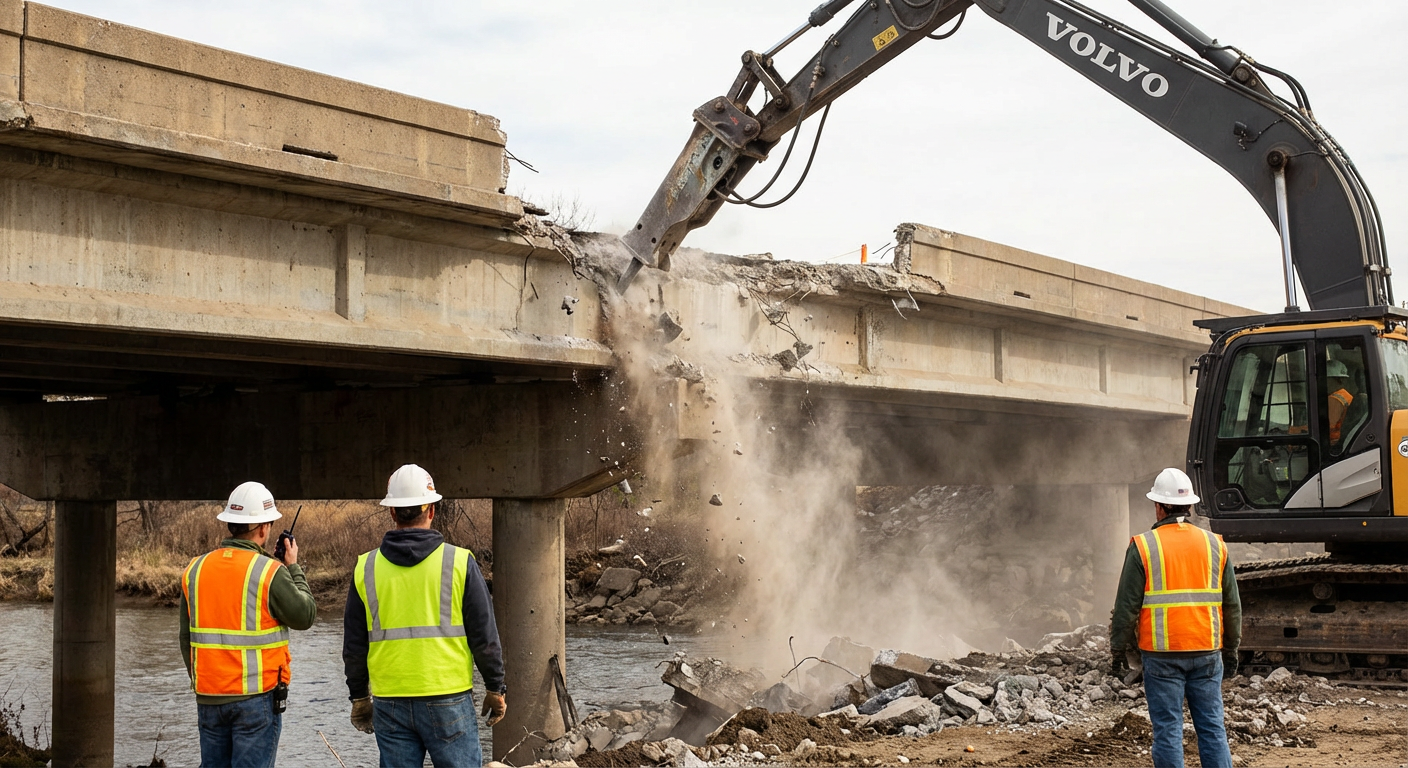 Demolizione ponti sicura e su misura: metodi, rischi e soluzioni